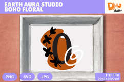 Earth Aura Studio Boho Floral Monogram Product Image 1