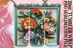 Spring Blossom 3D Tumbler Wrap - 20oz Sublimation Product Image 1