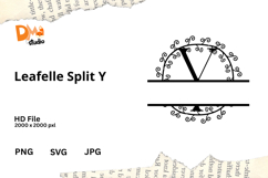 Leafelle Split Monogram Product Image 1