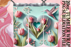 Luminous moments 20oz tumbler wrap, 3D Heart Product Image 1