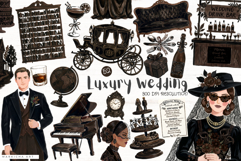 Luxury Wedding Clipart Product Image 1