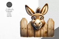 Donkey clipart, Funny clipart, Animals clipart Product Image 1
