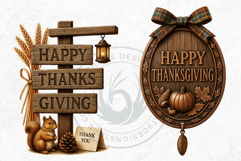 Cozy Thanksgiving greetings PNG, Grateful Quotes Cliparts Product Image 9