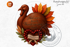 Cozy Thanksgiving greetings PNG V2, Grateful Quotes Clipart Product Image 10