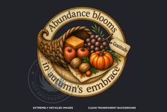 Cozy Thanksgiving greetings PNG V2, Grateful Quotes Clipart Product Image 3