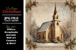 Huge Vintage Christmas Digital Paper Backgrounds Bundle Product Image 13