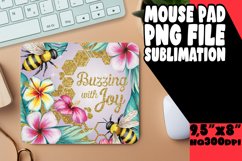 WHIMSICAL MOUSE PAD PNG DESIGN, Bee Product Image 1