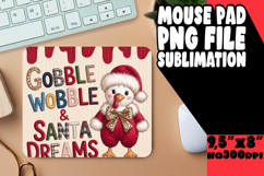 Joyful Mouse Mat Design Sublimation, Holiday Product Image 1