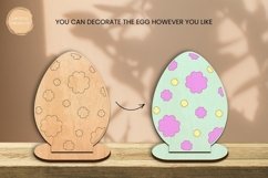 Coloring Easter Egg Laser Cut | Glowforge | SVG Product Image 2