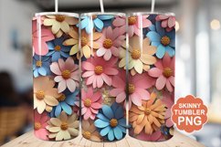 Summer 3D Flowers Tumbler | Summer Tumbler Wrap Product Image 1