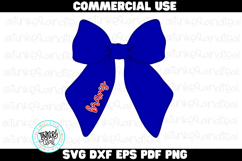 Braves Cheer Bow SVG Cut file, Cheerleading svg Product Image 1