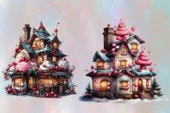 Fantasy Delicious Christmas Houses Png Clipart Product Image 4