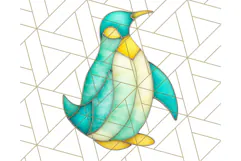Stained Glass Sea Creatures PNG Clipart, Ocean Fantasy Product Image 5