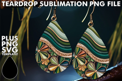 Playful Teardrop Earrings Designs, Pattern Product Image 1
