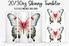 Butterfly Tumbler Design - Tumbler Sublimation PNG Design Product Image 1