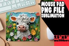 Whimsical Cow Sublimation Mat Product Image 1