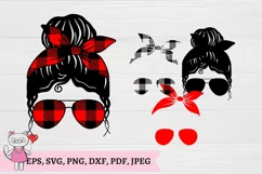 Buffalo Plaid Red Plaid Mom Life svg, Product Image 2