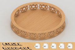 Tray Vector file, Laser Cut Svg, Wooden Decorative Tray 111 Product Image 2