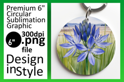 Cute Flamingo with Flowers Round Design PNG Product Image 1