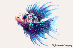 Bioluminescent Sea Animal Clipart Bundle PNG Product Image 17