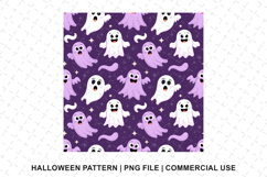 Halloween Boo Pattern Png | Sublimation | Digital Paper Product Image 1