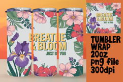 PLAYFUL 20oz Tumbler Design , Flower Quote Product Image 1