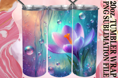 PRESENT OF LOVE 20oz TUMBLER WRAP, 3D Flower Product Image 1
