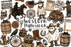 Western Halloween Clipart Product Image 1