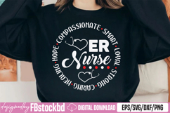 Emergency Room Registered Nurse Hospital RN SVG Product Image 1