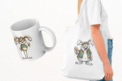 Whimsical Summer Beach Bunny Clipart Product Image 3