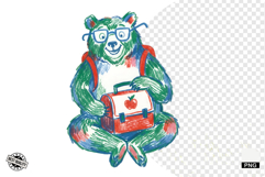 Back To School Teddy Bear Clipart Product Image 1