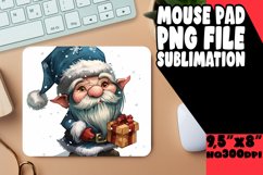 Watercolor Christmas Gnome Mouse Pad Product Image 1