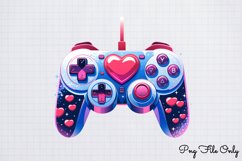 Valentine Game Controllers Sublimation Clipart PNG Product Image 1