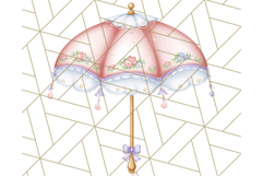 Pink Cottagecore Garden PNG Clipart, Vintage Floral Art Product Image 5