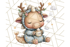 Christmas Dinosaur Party Png, Dino Clipart PNG Product Image 5