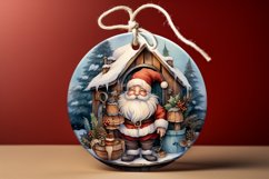 Blank Circle Christmas Ornament Mockup | Sublimation Mockup Product Image 2