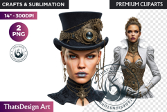 Steampunk Winter Fantasy Sublimation Graphics PNG clipart Product Image 1