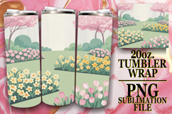 HAPPY VIBES 20oz TUMBLER WRAP, Spring Product Image 1