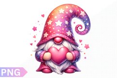 Valentine&#039;s Day Gnome Clipart - Gnome Sublimation PNG Design Product Image 1