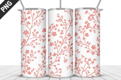 Valentine Flowers Tumbler Design | Valentine Tumbler Wrap Product Image 1
