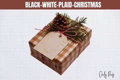Black-White-Plaid-Christmas Sublimation Product Image 1