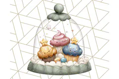 Princess Tea Party PNG Clipart with Teacups & Fancy Treats Product Image 5
