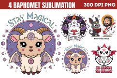 Cute Baphomet Sublimation PNG Product Image 1