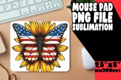 Stars &amp; Stripes Spread: Butterfly Flag Mouse Pad Product Image 1