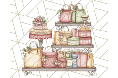 Christmas Sweet Shoppe Clipart PNG, Pastel Bakery Art Product Image 5