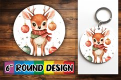 Lovely Round Design for Car Coasters , Xmas Product Image 1