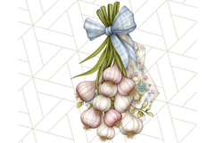 Blue Cottagecore Kitchen Clipart, Vintage Country Floral Png Product Image 5