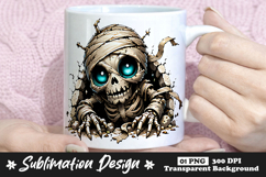 Mummy Skeleton Monster Clipart Sublimation PNG Product Image 1