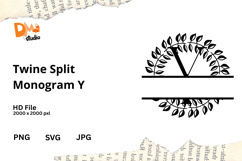 Twine Split Monogram Product Image 1