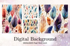 Flower Pattern Background Wallpaper Digital Paper_25 Product Image 1